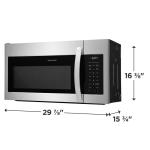 Frigidaire MICROONDAS CON EXTRACTOR DE 1.8P³ 1000W S1846BS